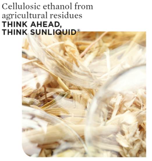 科萊恩Clariant纖維素乙醇Sunliquid?